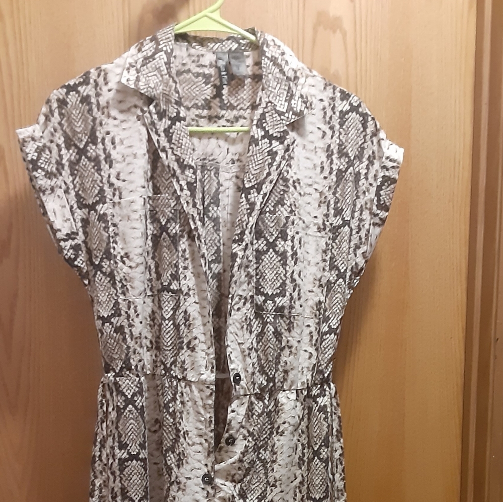 Snakeskin print jumpsuit
